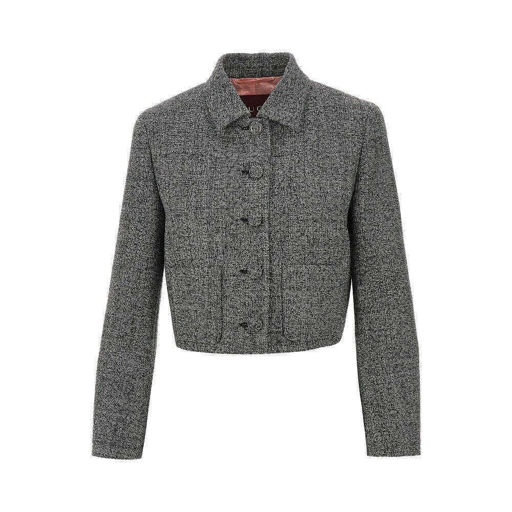 Gucci Wool Grisaille Short Jacket